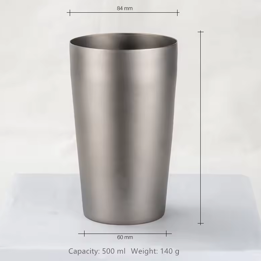 Double Wall Titanium Beer Mug