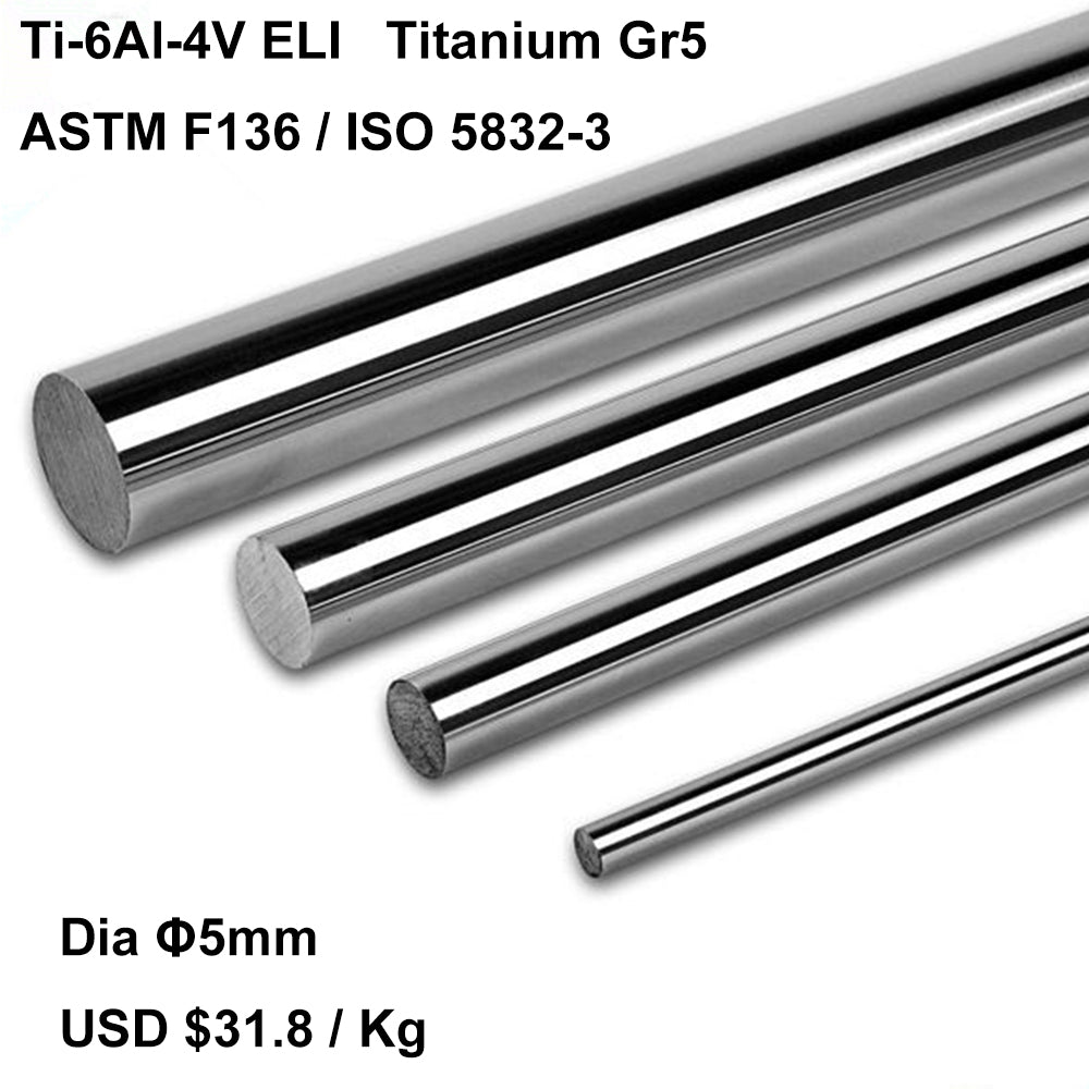 Titanium Ti-6Al-4V Gr5 ELI for Medical Implant Use