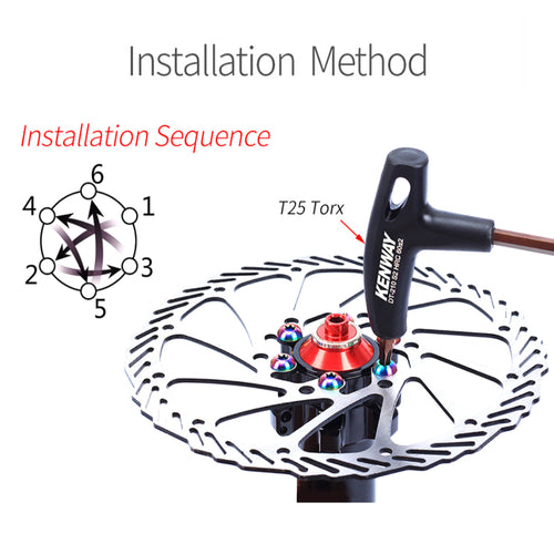 M5*10mm TC4 Titanium Bicycle Disc Brake Screw