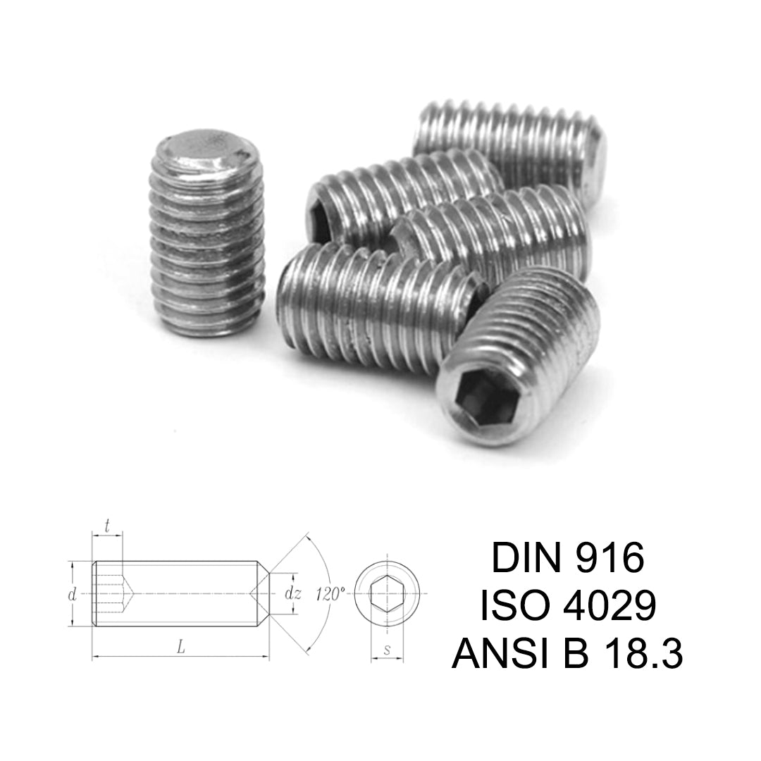 Titanium DIN 916 Bolt