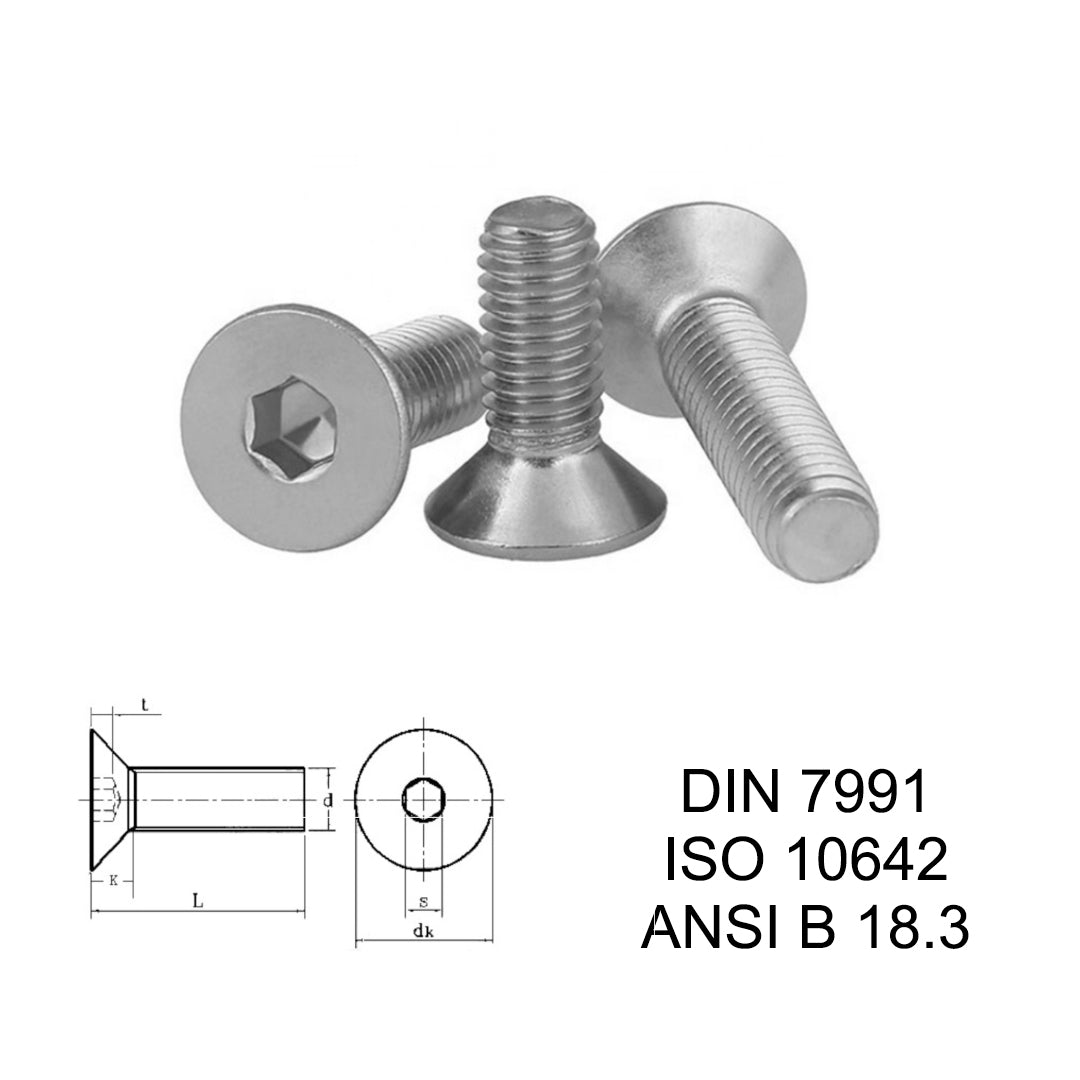 Titanium DIN 7991 Screw