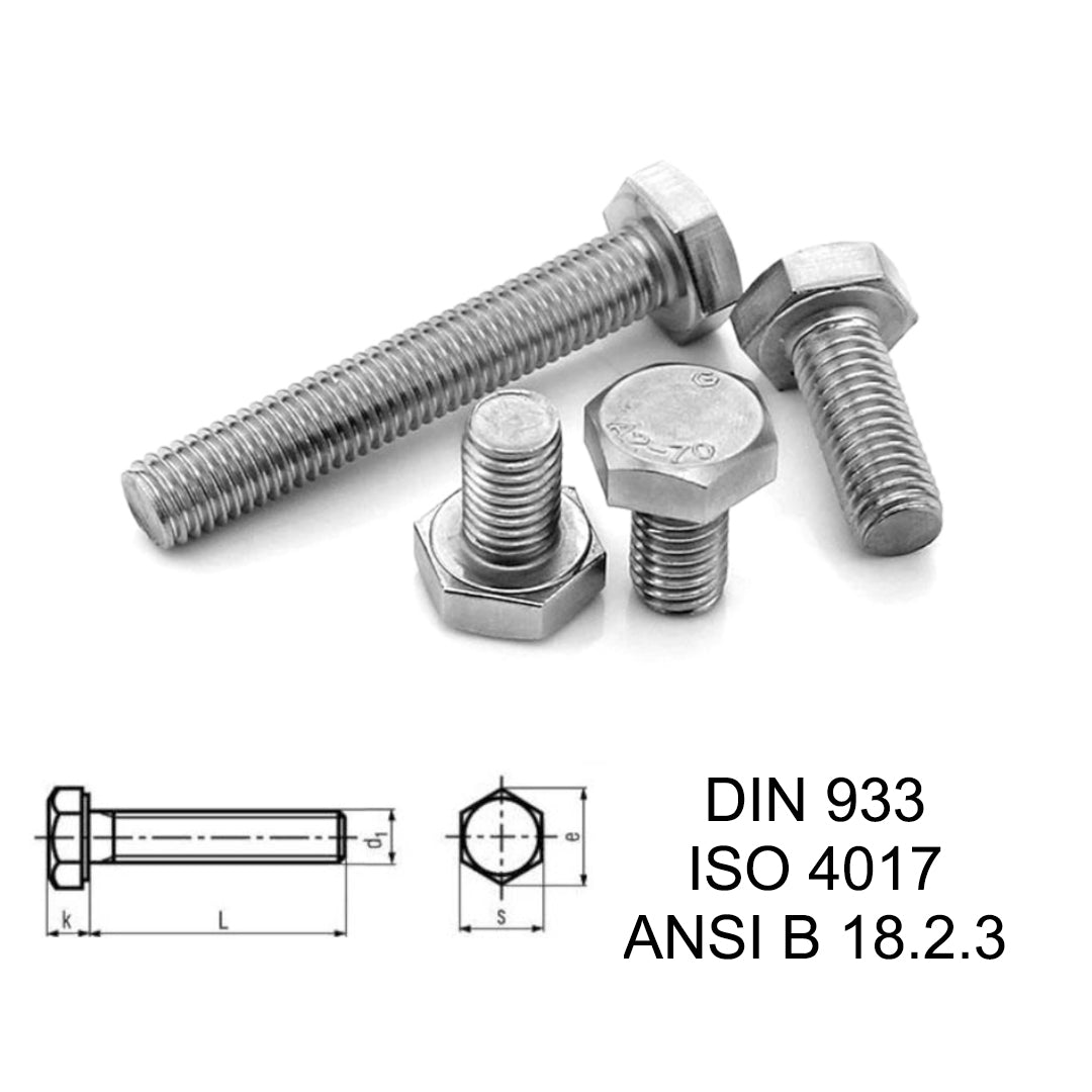 Titanium DIN 933 Bolt