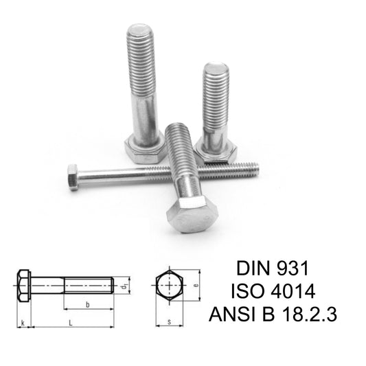 Titanium DIN 931 Bolt