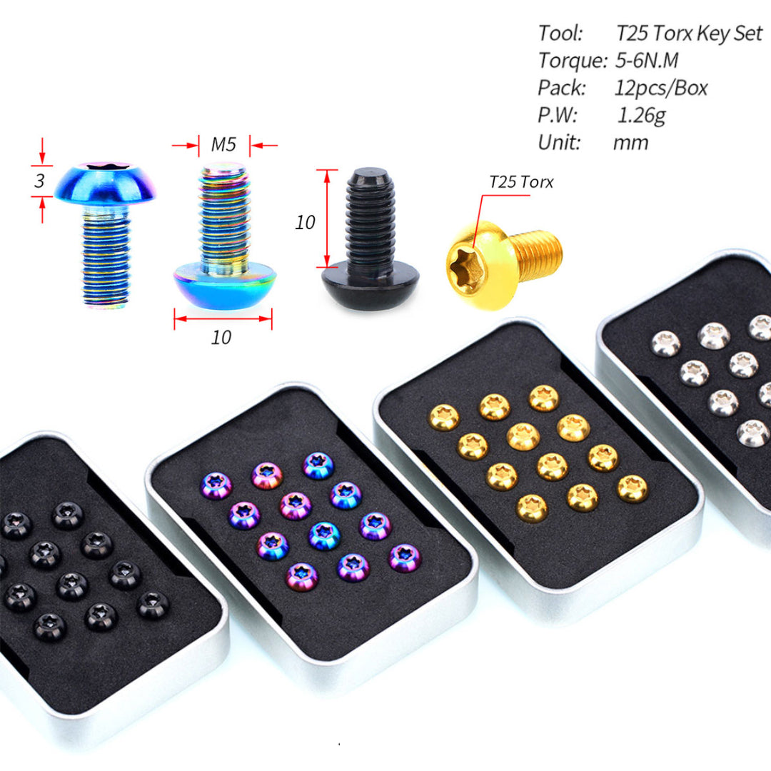 M5*10mm TC4 Titanium Bicycle Disc Brake Screw